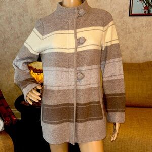 Pendleton lamb wool long cardigan sweater Medium Petite MP